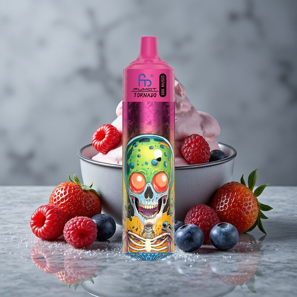 Fumot RandM Tornado 30000 Puffs Mirtilo Morango Framboesa Sorvete 30mL Brasil vape wholesale