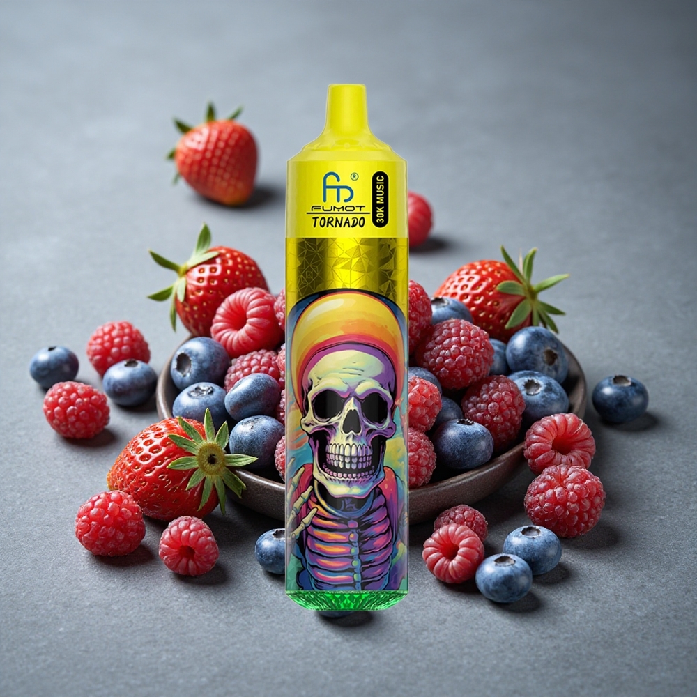 Fumot RandM Tornado 30000 Puffs Morango Mirtilo Framboesa 30mL Recarregável Brazil vape wholesale