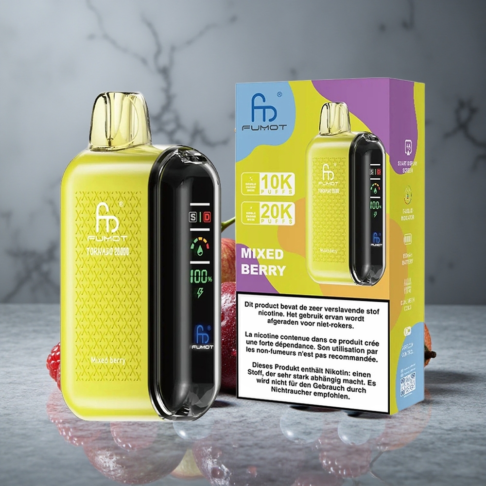 Fumot Tornado 20000 Puffs Bagas Misturadas Dual Mesh Coil Brazil vape wholesale