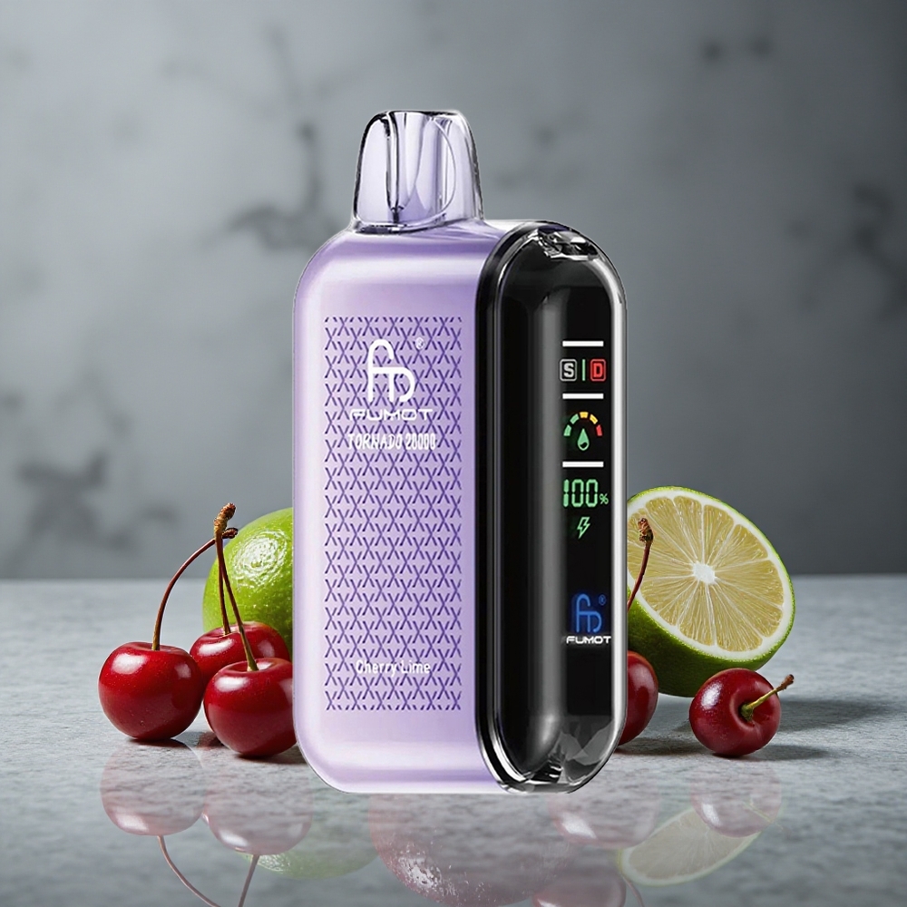 Fumot Tornado 20000 Puffs Cereja Lima Dual Mesh Coil Brazil vape wholesale