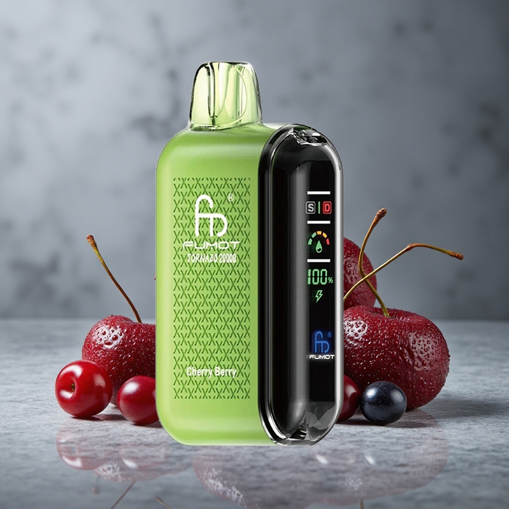 Fumot Tornado 20000 Puffs Cereja e Frutas Silvestres Dual Mesh Coil Brazil vape wholesale