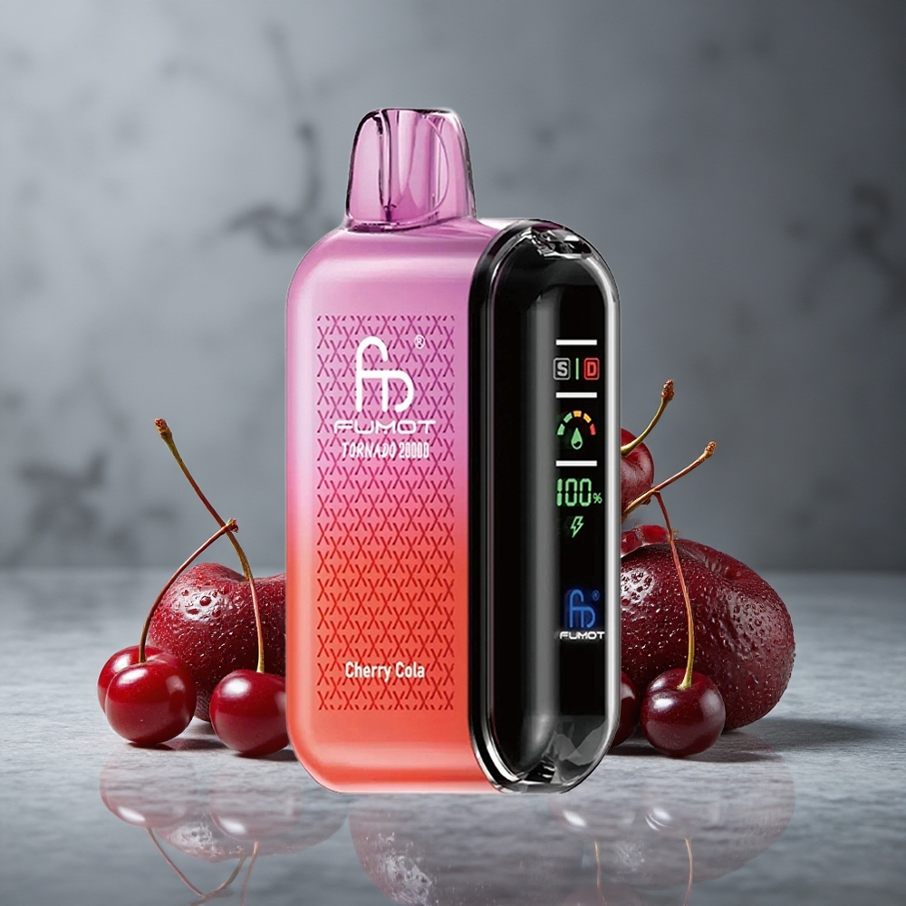 Fumot Tornado 20000 Puffs Cherry Cola Dual Mesh Coil Brazil vape wholesale