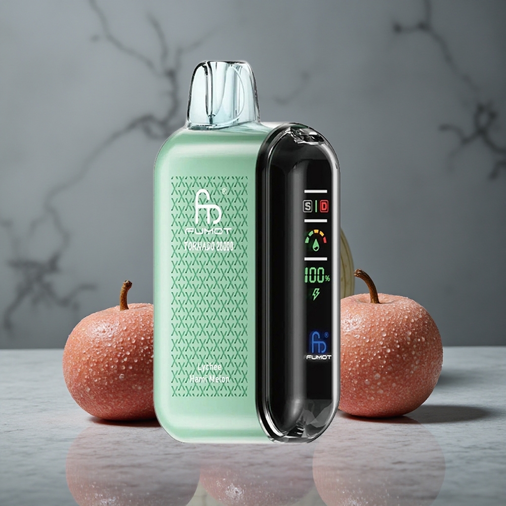 Fumot Tornado 20000 Puffs Vape Descartável Lichia Melão Hami 20ml Capacidade de Líquido Brazil vape wholesale