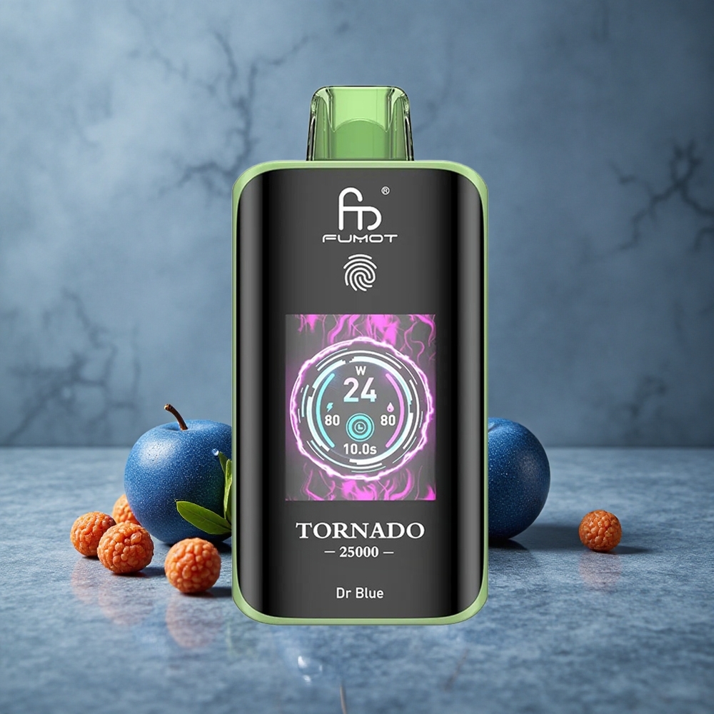 Fumot Tornado 25000 Puffs Dr Azul Tela HD 20ml E-líquido Brazil vape wholesale
