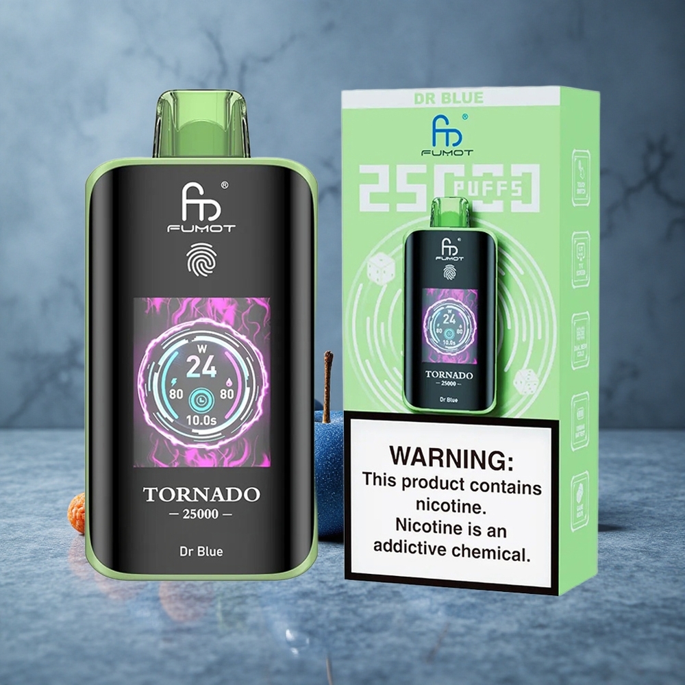 Fumot Tornado 25000 Puffs Dr Azul Tela HD 20ml E-líquido Brazil vape wholesale
