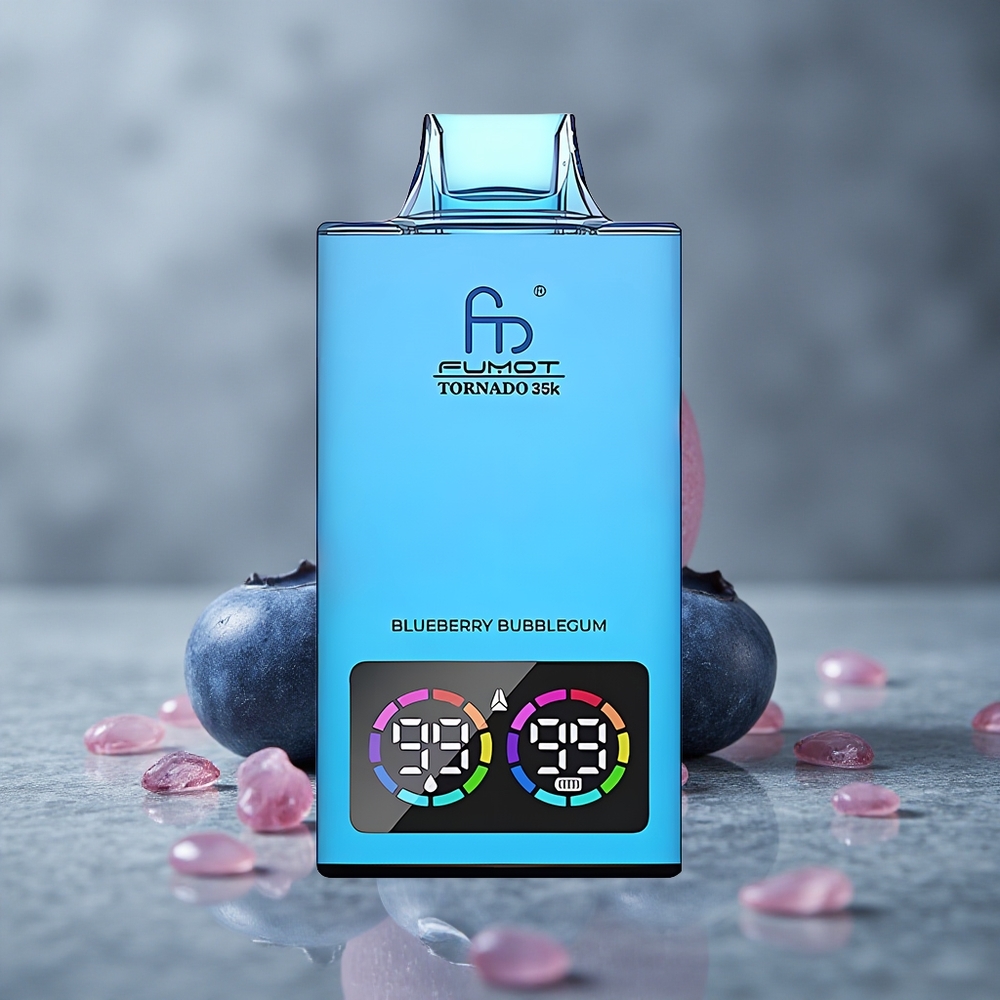 Fumot Tornado 35K 35000 Puffs Goma de Mascar Blueberry Dual Mesh Coil Brazil vape wholesale