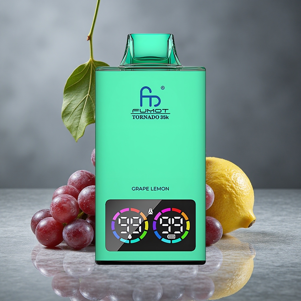 Fumot Tornado 35K Vape Descartável 35000 Puffs Uva Limão Dual Mesh Coil Brazil vape wholesale