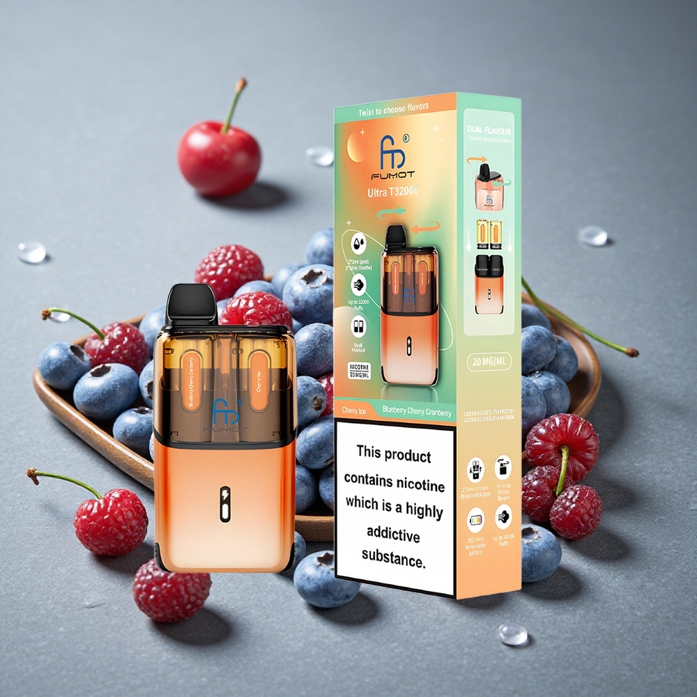 Fumot Ultra T32000 Vape Descartável 32000 Puffs Blueberry Cherry Cranberry Cereja Gelada Brazil vape wholesale