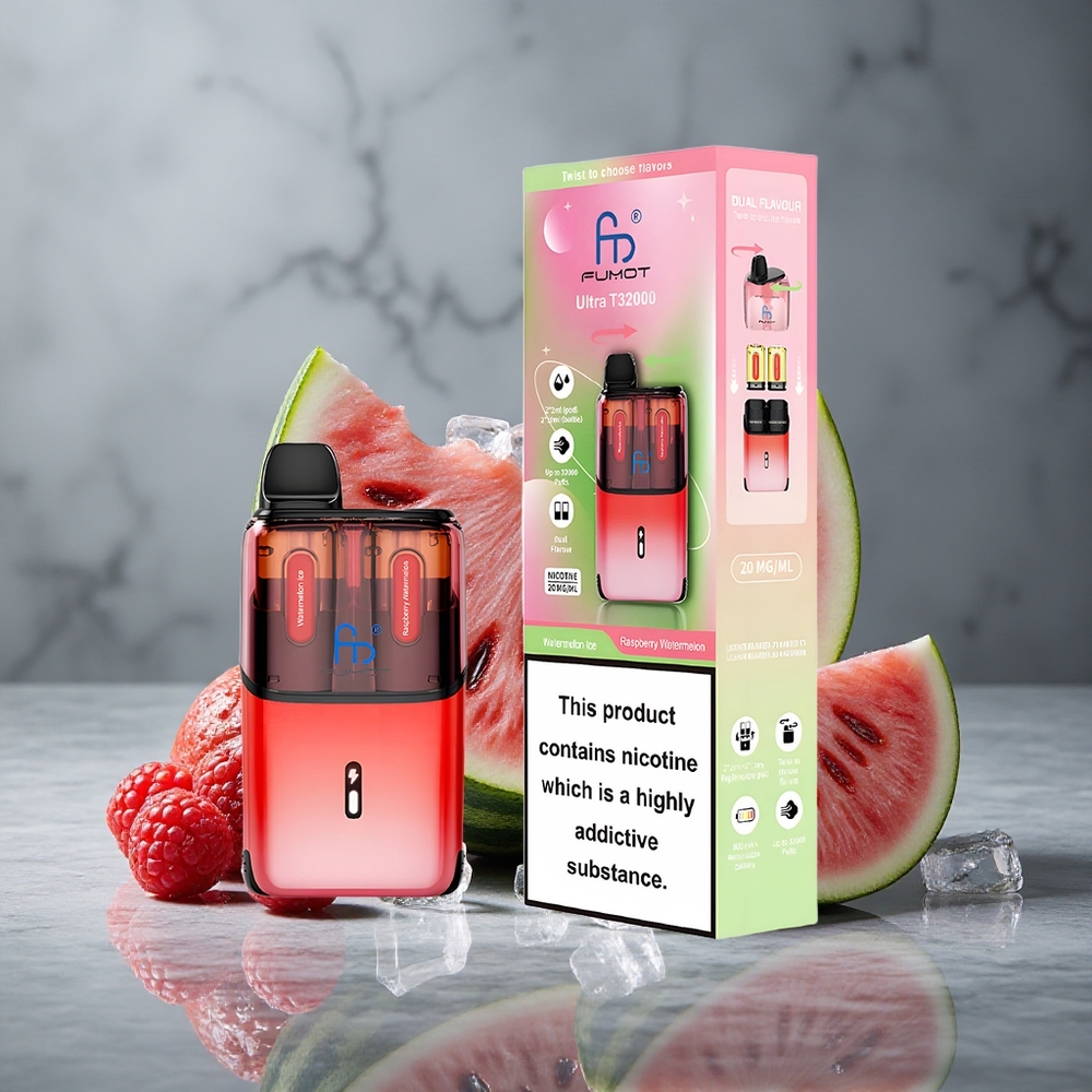 Fumot Ultra T32000 Vape Descartável 32000 Puffs Melancia Gelada Framboesa Melancia Brazil vape wholesale