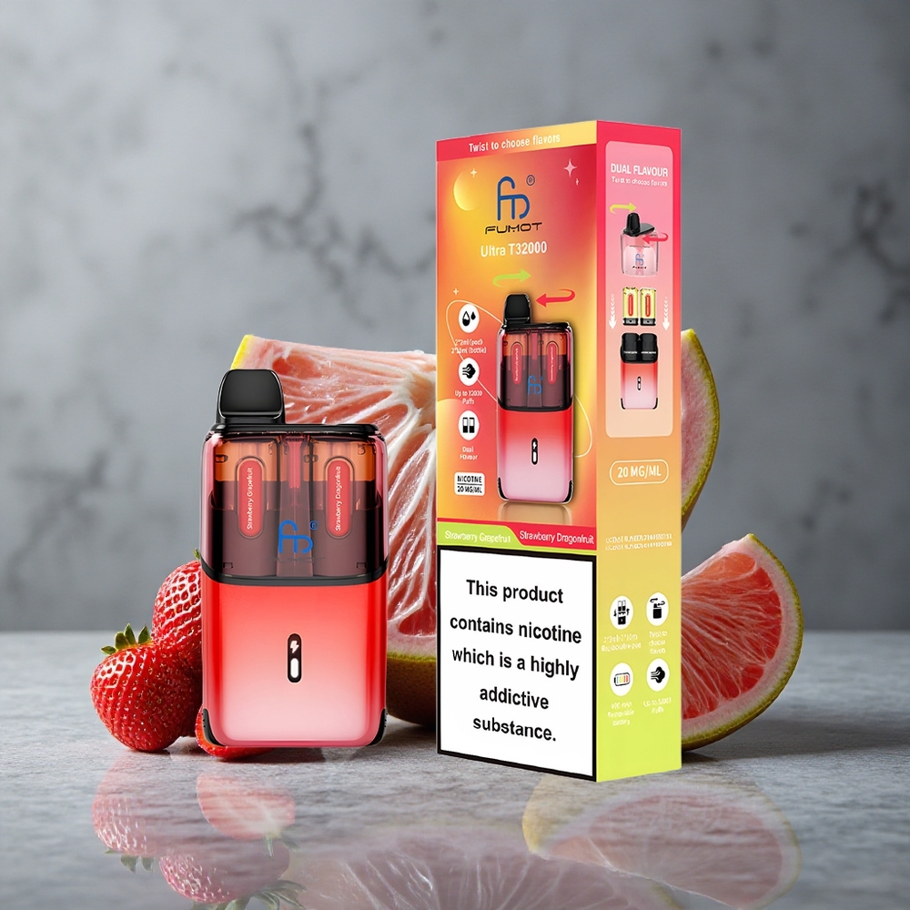 Fumot Ultra T32000 Vape Descartável 32000 Puffs Morango Toranja Morango Pitaya Brazil vape wholesale