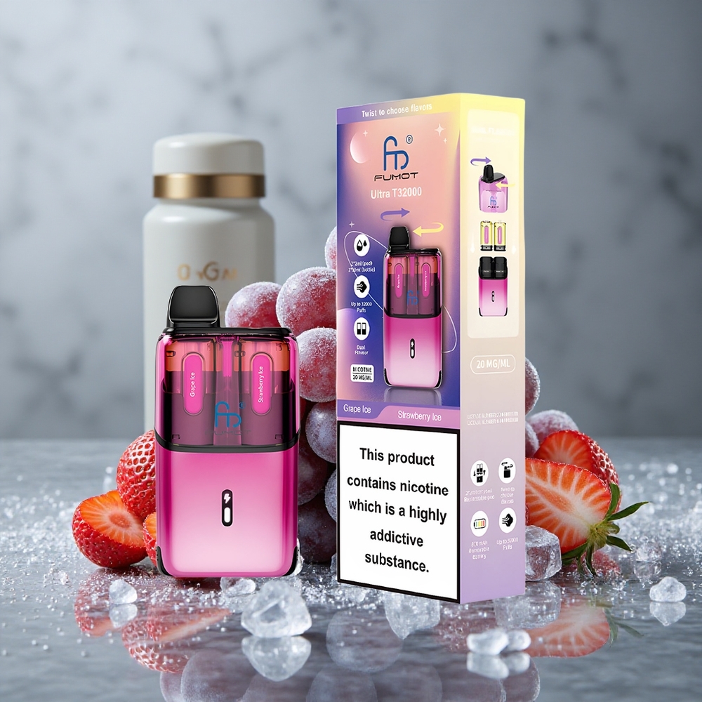 Fumot Ultra T32000 Vape Descartável Uva Gelo - Morango Gelo Brasil vape wholesale